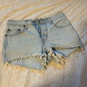 LEVI Light Blue Jean Shorts (Size 26)